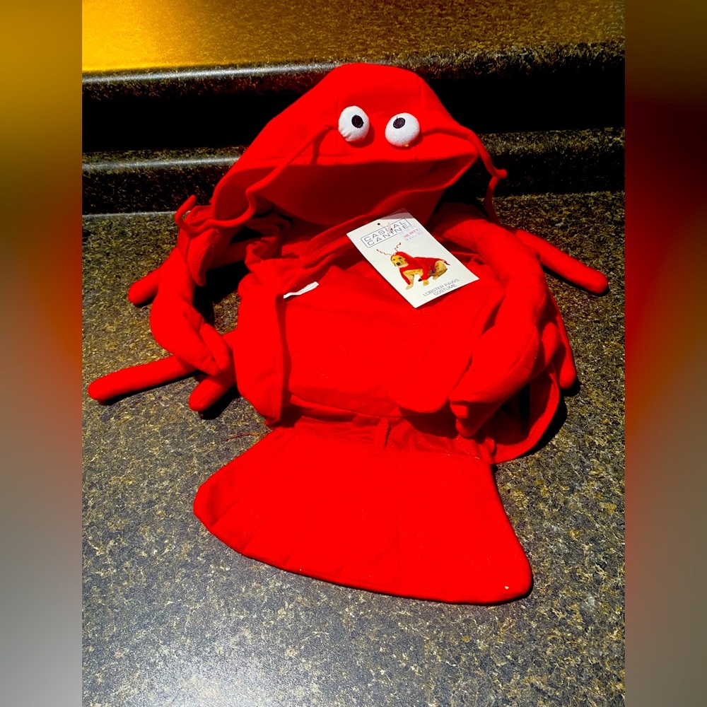 NWT Lobster Paws dog costume M